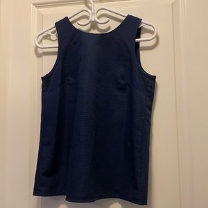 3/$30 J. Crew Blue Open Back Top